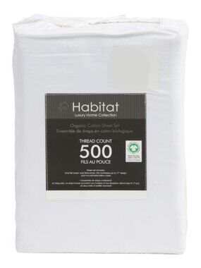 HABITAT 500tc Organic Cotton Sheet Set